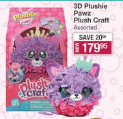 3D Plushie Pawz Plush Craft Assorted