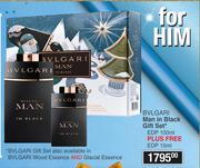 BVLGARI Man In Black Gift Set EDP 100ml Plus Free EDP 15ml