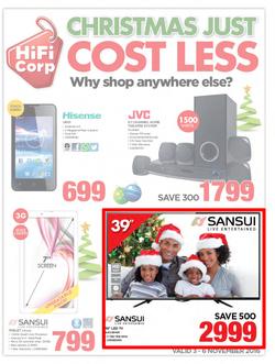 HiFi Corp : Christmas Just Cost Less (3 Nov - 6 Nov 2016), page 1