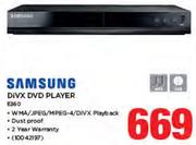 Samsung DiVx DVD Player E360