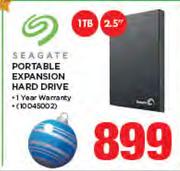 Seagate 2.5" 1TB Portable Expansion Hard Drive