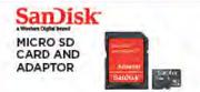 Sandisk 8GB Micro SD Card And Adaptor