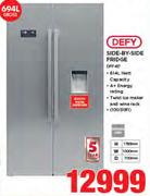 Defy 694Ltr Side By Side Fridge DFF417