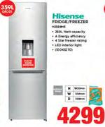 Hisense 359Ltr Fridge/Freezer H359BME