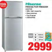 Hisense 220Ltr Fridge/Top Freezer H220TME