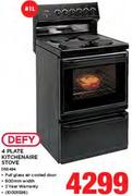 Defy 81Ltr 4 Plate Kitchenair Stove DSS494