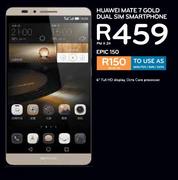 Huawei Mate 7 Gold Dual Sim Smartphone-On Epic 150