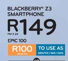 BlackBerry Z3 Smartphone-On Epic 100