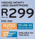 Hisense Infinity U800 Smartphone-On Epic 200