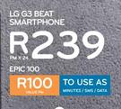 LG G3 Beat Smartphone-On Epic 100