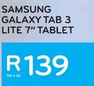 Samsung Galaxy Tab 3 Lite 7" Tablet-On Smartdata 500MB 