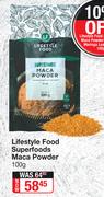 Lifestyle Food Superfoods Maca Powder-100g