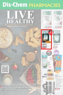 Dis-Chem : Live Healthy (21 October - 14 November 2021), page 1