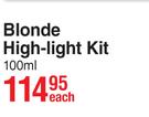 Expert Kair Blonde High-Light Kit-100ml Each