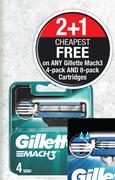 Gillette Mach3 Cartridges (4 Pack) 