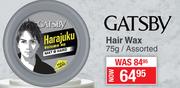 Gatsby Hair Wax Assorted-75g