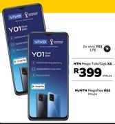 2 x Vivo Y01 LTE-On MTN Mega Talk/Gigs XS + On My MTN Mega Flex R65