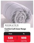 Romatex Home Textile Comfort Loft Inner Range 440891