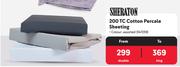 Sheraton 200 TC Cotton Percale Sheeting 347239