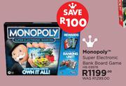Monopoly Super Electronic Bank Board Game HB-E8978