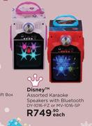 Disney Assorted Karaoke Speakers With Bluetooth DY-1016-FZ Or MV-1016 5P-Each