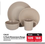 Calix 4 Pack Dinnerware Range-Per 4 Pac