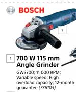 Bosch 700W 115mm Angle Grinder GWS700