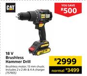 Cat 18 V Brushless Hammer Drill