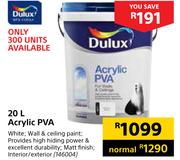 Dulux Acrylic PVA-20Ltr
