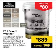 Fired Earth Serve Weather-20Ltr