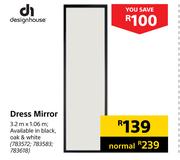Designhouse Dress Mirror 3.2m X 1.06m