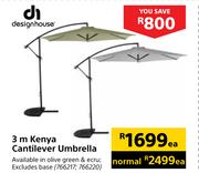 Designhouse Kenya Cantilever Umbrella (3m)-Each