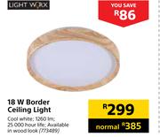 Light Worx 18 W Border Ceiling Light
