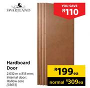 Swartland Hardboard Door 2.032m X 813mm Each