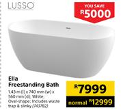 Lusso Ella Freestanding Bath 1.43m(l) X 740mm(w) X 560mm(d)
