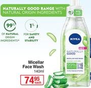 Nivea Micellar Face Wash-140ml Each