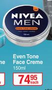 Nivea Men Even Tone Face Creme-150ml
