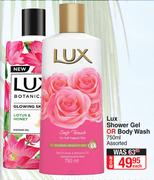 Lux Shower Gel Or Body Wash Assorted-750ml Each