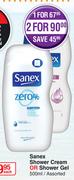 Sanex Shower Cream Or Shower Gel Assorted-For 2 x 500ml 