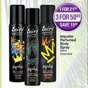Impulse Perfumed Body Spray Assorted-90ml