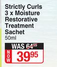 Marc Anthony Strictly Curls 3 x Moisture Restorative Treatment Sachet-50ml