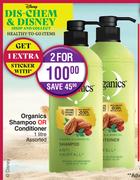Organics Shampoo Or Conditioner Assorted-For 2 x 1L