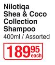 Nilotiqa Shea & Coco Collection Shampoo Assorted-400ml Each