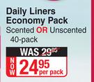 Always Daily Liners Economy Pack-40 Per Pack