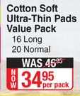 Always Cotton Soft Ultra Thin Pads Value Pack-Per Pack