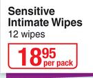 Gynaguard Sensitive Intimate Wipes-12 Per Pack