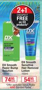 DX Smooth Sensitive Hair Removal Lotion-100ml Each