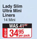 Tena Lady Slim Ultra Mini Liners (Mini)-14 Per Pack
