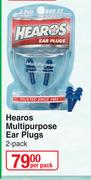 Hearos Multipurpose Ear Plugs-2 Per Pack