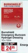 Burnshield Emergency Burncare Hydrogel Dressing 10 x 10cm
